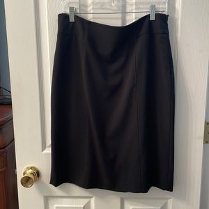 Straight black skirt